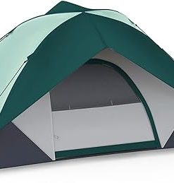 Family Camping Tent Waterproof Windproof Easy Setup for Backpacking