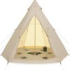 Large Inflatable Camping Tent for 8-10 People with Skylight and Windows 3