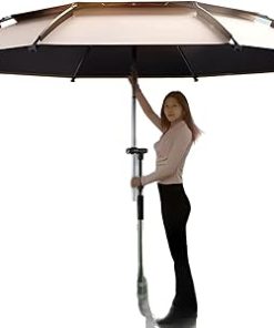 Instant Setup 2.6M Camping Umbrella Blackout Fabric Shelter