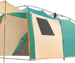 4 Person Waterproof Camping Tent with Large Mesh Ventilation