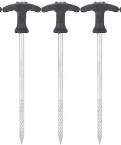 Durable T-Shaped Camping Tent Stakes for Frozen Soil 5 Pcs