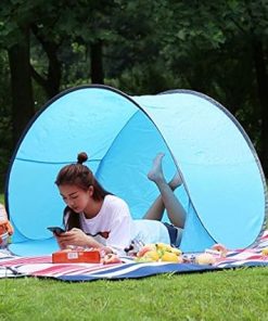 Lightweight Windproof Backpacking Tent with Two Doors and Aluminum Rods 2