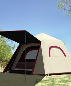 Waterproof Pop Up Tent for 3-4 People Portable Beach Hiking Tent 2