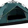 Hydraulic Pop-Up Tent for 2-3 People Instant Setup Waterproof Shelter 4