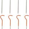 Durable Carbon Steel Tent Anchors 8pcs Heavy Duty for Camping Beach 4