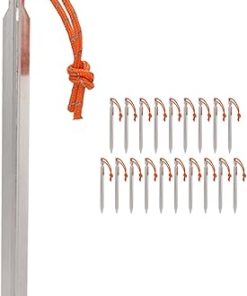 Lightweight 7075 Aluminum Tent Inserts with Ropes for Camping