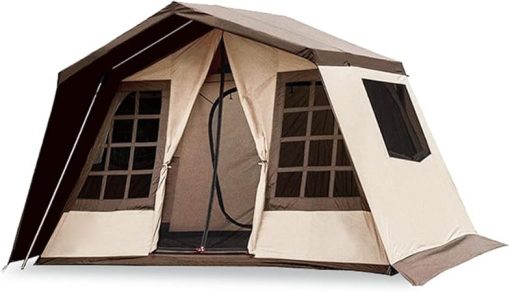 Family 5-8 Person Camping Tent with Top Rainfly for Outdoor Use