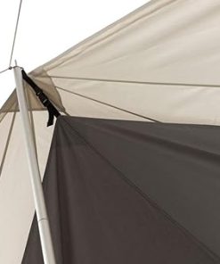 Snow Peak Takibi Tarp Octa, Fire-Resistant, 16.7′ x 14.7′ x 9′, Grey, Water Repellent, UV Protection, 6-8 Person Capacity 2
