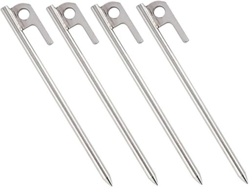 Stainless Steel Tent Nails for Outdoor Camping and Hiking Support
