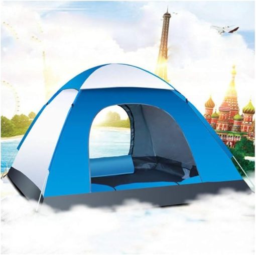 Waterproof 3-4 Person Camping Tent Easy Setup for Outdoor Hiking