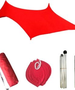 Lightweight Beach Sunshade Canopy Tent with Supports for Outdoor Use