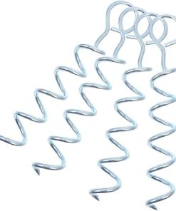 4pcs Durable Iron Spiral Tent Stakes for Easy Camping Ground Use