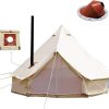 WINTENT Waterproof Cotton Canvas Bell Tent with Stove Jack for 4-12 Persons