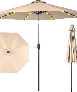 9FT Waterproof Folding Sunshade Offers Shade and Durable Protection