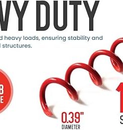 Heavy Duty 10 Inch Spiral Ground Anchors 4 Pack for Outdoor Use 2