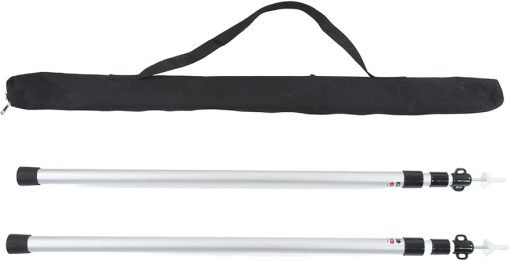Adjustable Telescopic Camping Tent Sticks 95-235 Cm Aluminum Rods