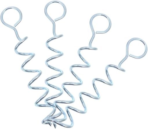 Toyvian 4pcs Sturdy Outdoor Tent Stakes for Camping Easy to Install