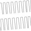 50pcs U-Shaped Ground Nails for Gardening Lawn Landscape Zinc Stake