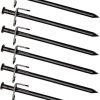 8pcs 30cm Steel Tent Pegs Heavy Duty Outdoor Tarp Stakes Strong Grip for Camping Hiking 4