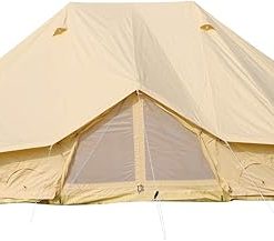 Extra Large Waterproof 6M Cotton Canvas Bell Tent for 8-12 People