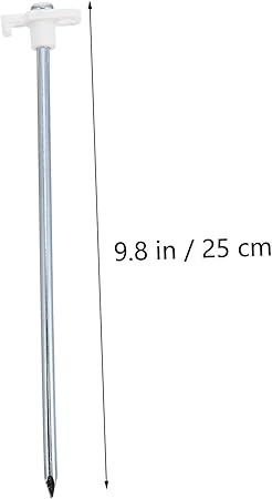 Steel Tent Pegs 10 Pack 7in Long Easy to Drive Ground Stakes 2