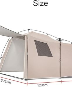 3 to 4 Person Family Camping Tent with Large Mesh Ventilation 2