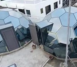 Hexagonal Glass Panel Geodesic Domes for Unique Structures