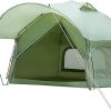 Versatile SUV Camping Tent Easy Setup Wind Water Resistant Military Green 4