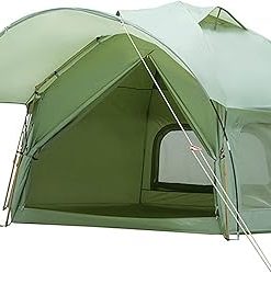 Outdoor Camping Cabin Tent for 5 to 8 People Easy Setup All Weather