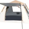 Ultralight Waterproof Pop-Up Camping Tent for 2-4 Persons 85×85 Inches 4