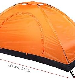 SungooYue Portable Single Person Camping Tent Set with Storage Bag 2