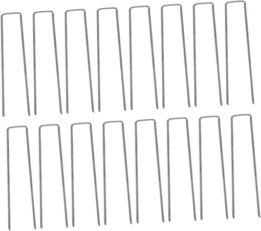 VOSAREA 50Pcs Garden Stakes Durable Ground Nails for Tent and Turf