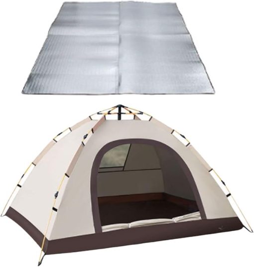 Portable Spring-Loaded Camping Tent for 1-2 Person Outdoor Use
