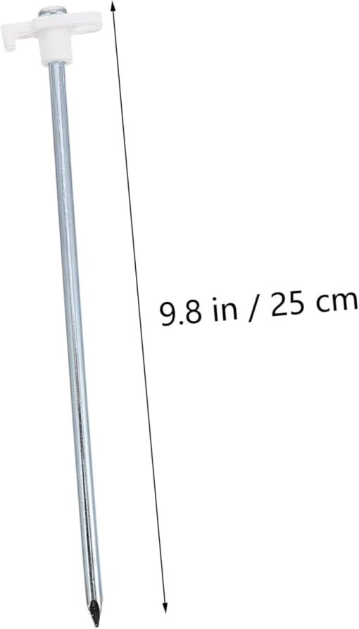 Toyvian 10 Pack Camping Tent Pegs Stainless Steel Ground Stakes - Image 2