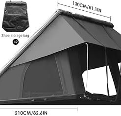 Rooftop Tent for SUVs and Vans, Durable Aluminum, 2-3 Person Capacity 2