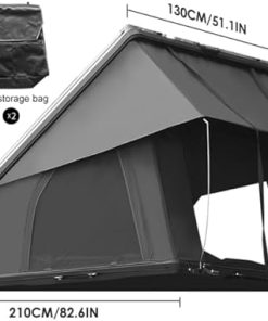 Durable Hardshell Rooftop Tent for Overland Camping 2-3 Person Black 2