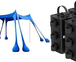 10×10 Sun Shelter Set with 88 lbs Water Weight – Pack of 4