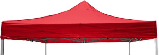 10x10 Universal Pop Up Canopy Replacement Top Red Color