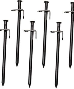 KESYOO 6pcs Heavy Duty Metal Tent Stakes for Camping and Anchoring