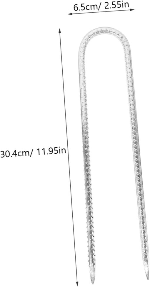 Camping Canopy Nails 6 Pack U Shaped Ground Stakes for Tents - Image 2