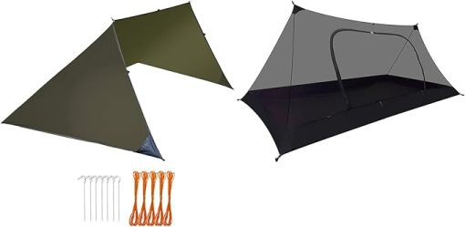 Onewind Emergency Shelter with Inner Mesh Tent for Outdoor Use