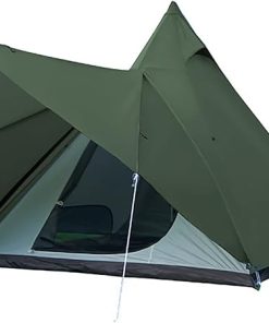 Spacious Portable Camping Pagoda Tent for 3-4 Persons Hiking