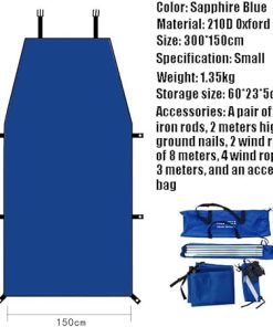 RAM 1000 1200 1500 700 Camping Tarpaulin Car Awning Waterproof 2