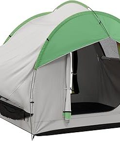 2000mm Waterproof Truck Tent with 3 Doors and Mesh Window, for 5-6 Person Camping Outdoor Travel, 7.5′ L x 6.9′ W x 6.9′ H, Gray and Green