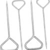 Milisten 20cm Metal Snow Stakes for Camping Tent Pegs and Ground Nails 3