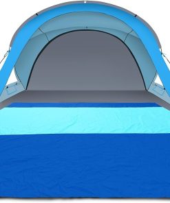 Gorich Beach Tent for 6 People with Extra-Large Sandproof Waterproof Beach Blanket, 10x9ft