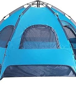 Hexagonal Automatic Camping Tent for 5-6 People Rainproof Breathable