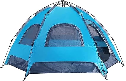Hexagonal Automatic Camping Tent for 5-6 People Rainproof Breathable Hexagonal Automatic Camping Tent for 5-6 People Rainproof Breathable