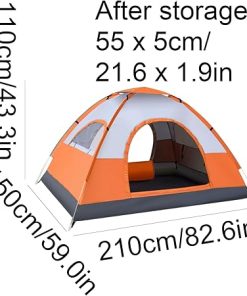Portable 2-3 Person Multifunctional Outdoor Camping Tent Easy Setup 2