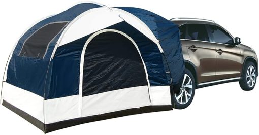 SUV Tent Attachment for Camping -Up to 6-8 Person Sleeping Capacity, Car Tent Includes Rainfly and Storage Bag,Universal Fit, 8' W x 8' L x 7.2' H,Suitable Camping Traveling Family Outdoor Activities